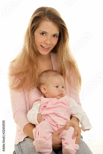 Mother with baby