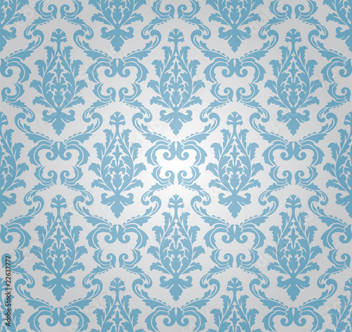 seamless damask pattern  vector 