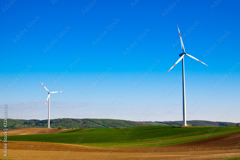 Fototapeta premium wind energy turbine power station