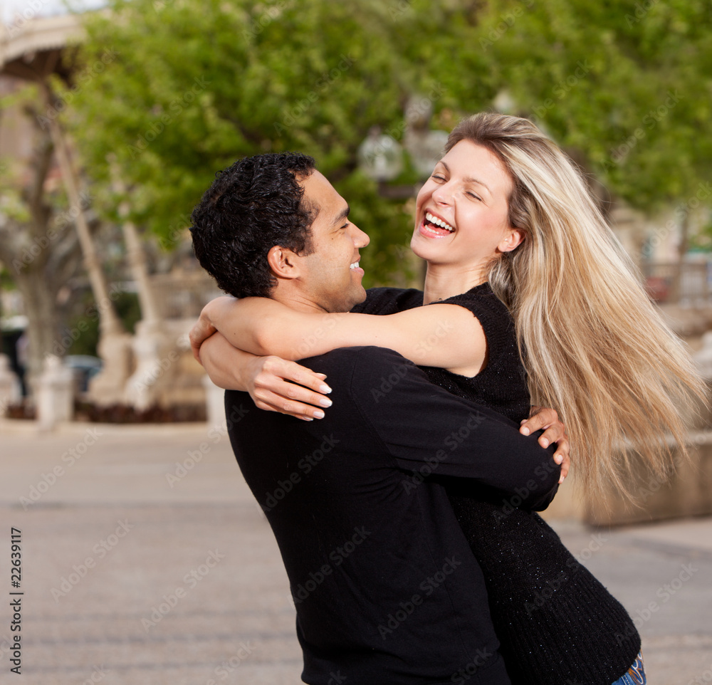 Obraz premium Happy Excited Couple