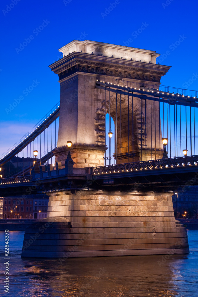 Obraz premium Night lights in Budapest