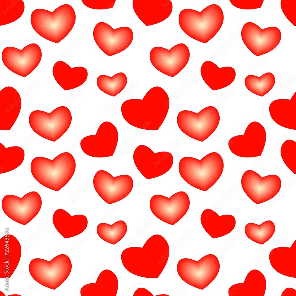 Seamless heart pattern