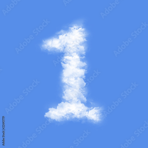 clouds in shape of figure one