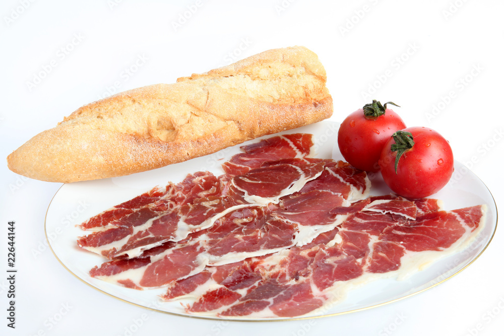 pan tomate y jamon