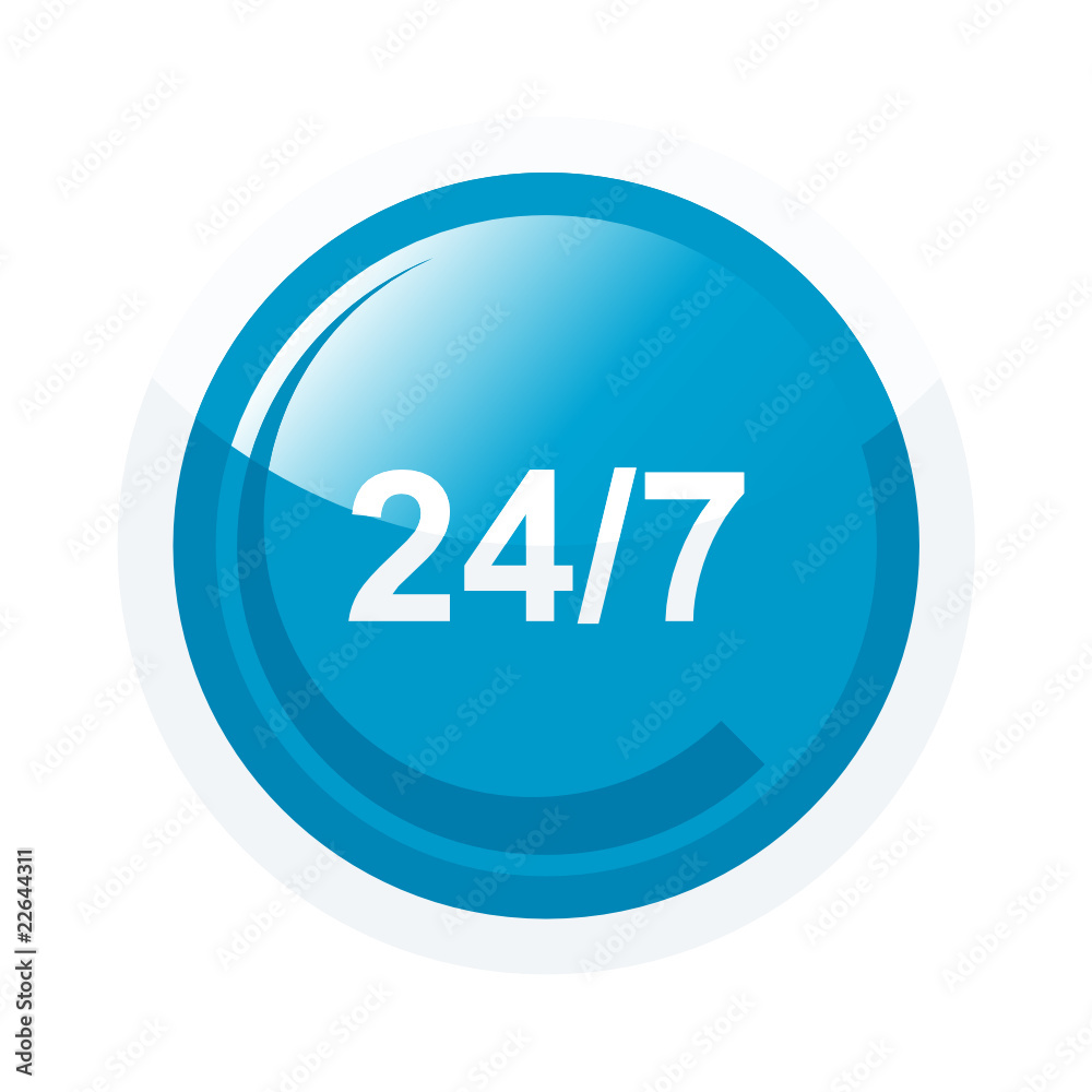 24 7 stunde symbol zeichen service 24 7 stunde symbol zeichen service