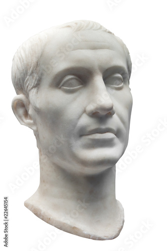 Ancient marble bust of Julius Caesar