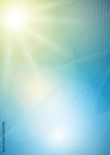 Abstract background vector sun.