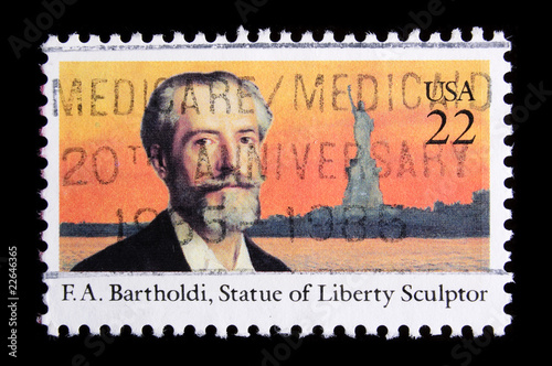 vintage US commemorative postage stamp © Jeffrey Banke
