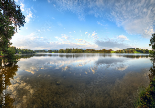 Alps lake at the morning