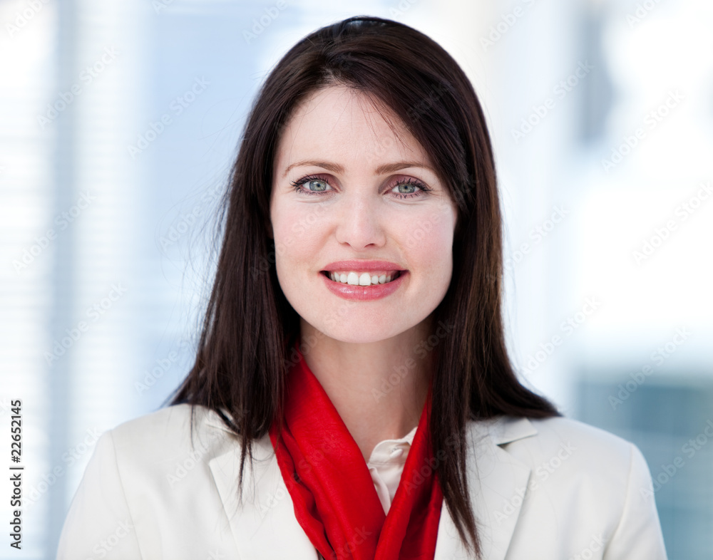 Portrait of a radiant businesswoman standing Portrait of a radiant businesswoman standing