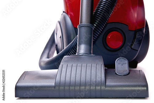 Red vacuum cleaner