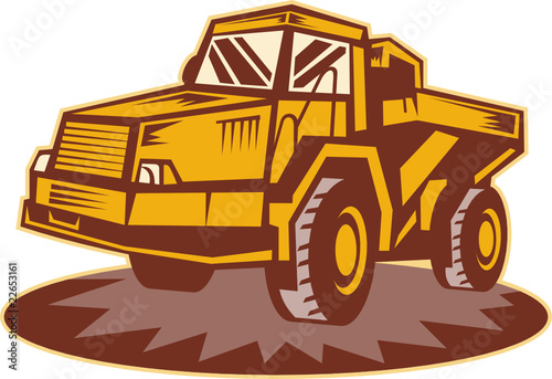 Mining dump truck