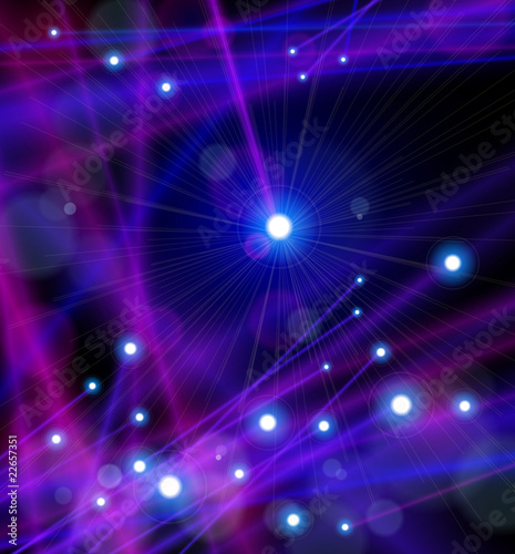 Fiber Optics Lights. Vector illustration