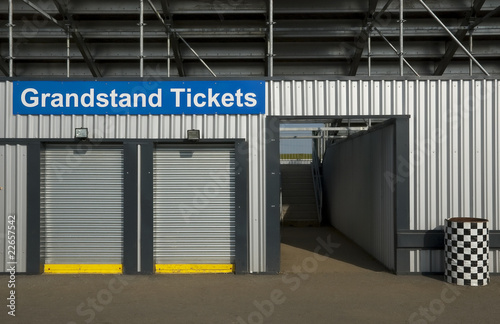 box office for event grandstand tickets photo