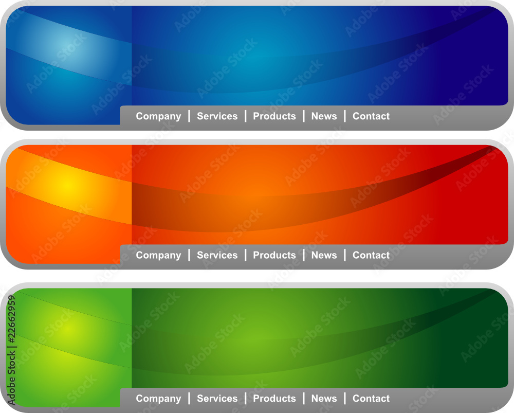 Fototapeta premium Concept and design web page header template