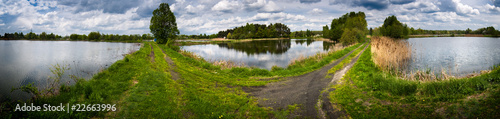 Multiple lakes panorama