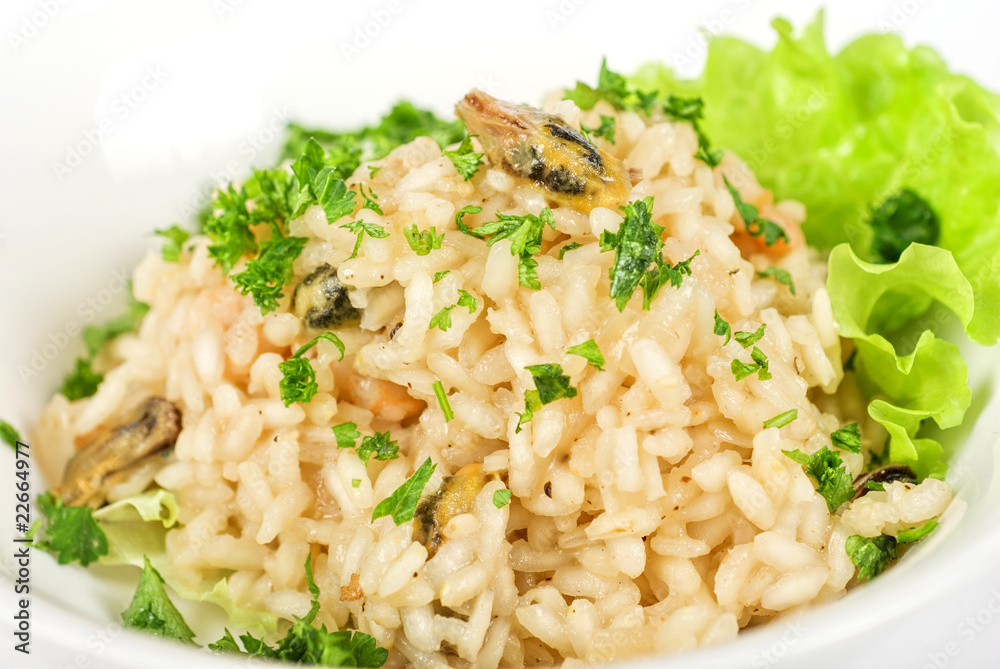 risotto with seafood