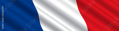 French Flag in the Wind