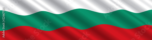Bulgarian Flag in the Wind