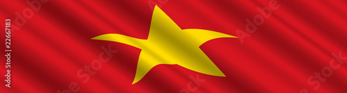 Vietnamese Flag in the Wind