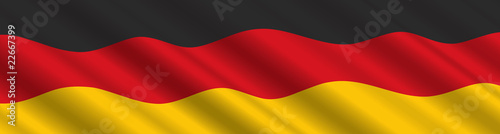 German Flag in the Wind