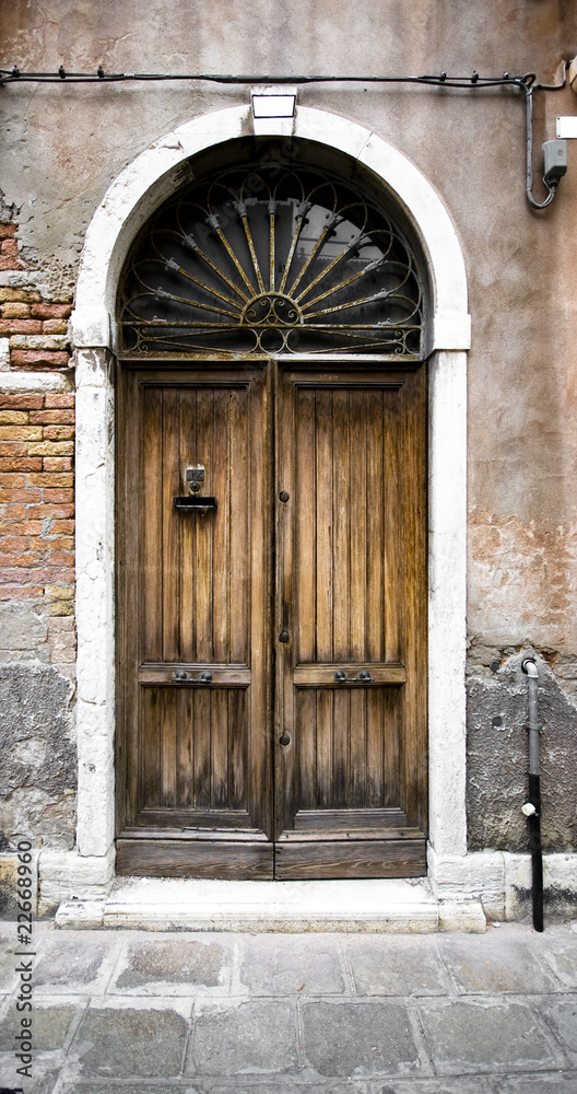 Old door to different concepts: restore, solution ,construction
