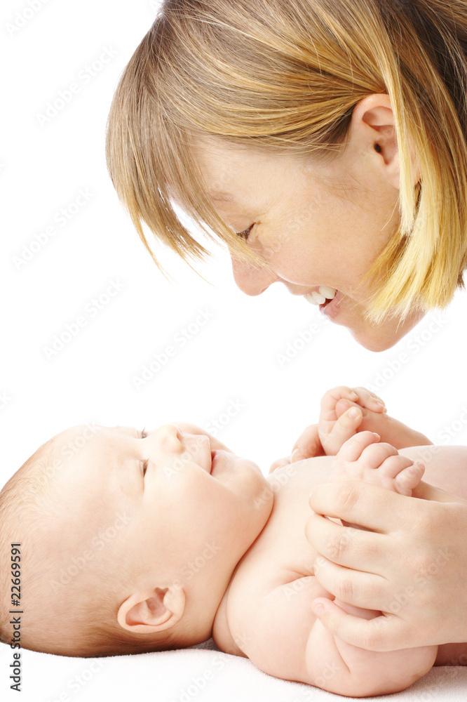 Mother talking to her child Mother talking to her child