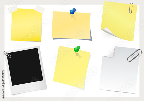 Instant photo & sticky note