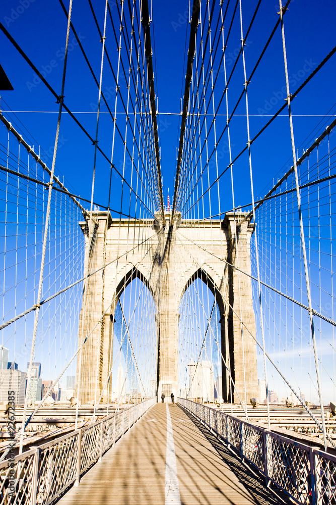Fototapeta premium Brooklyn Bridge, Manhattan, Nowy Jork, USA