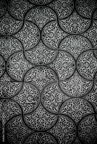 Canvas Print Tiled background with oriental ornaments