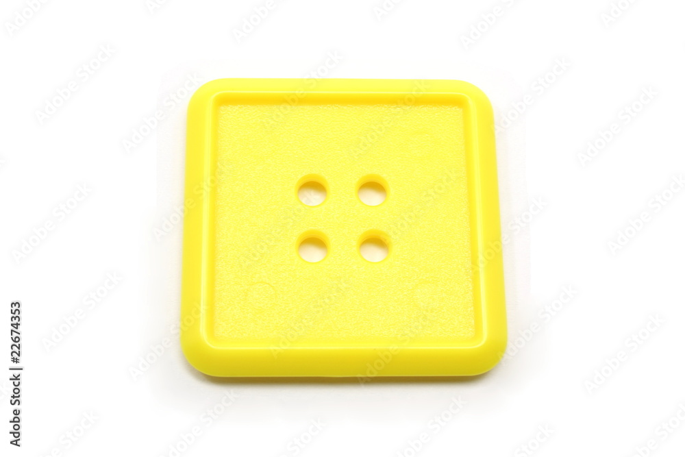 A square yellow button A square yellow button