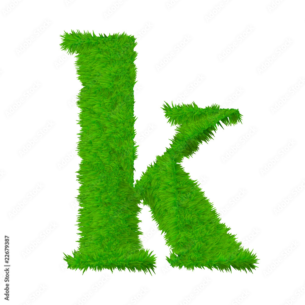 High resolution grass font isolated on white High resolution grass font isolated on white