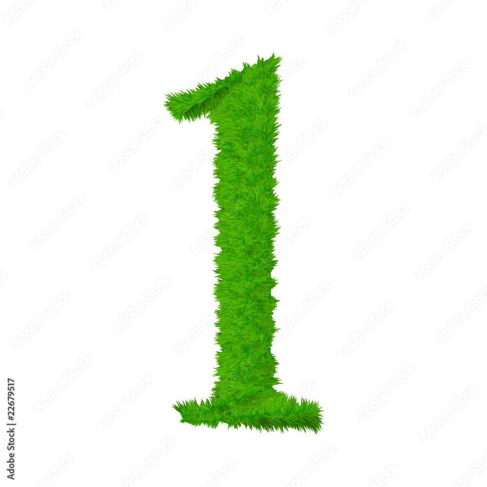 High resolution grass font isolated on white High resolution grass font isolated on white