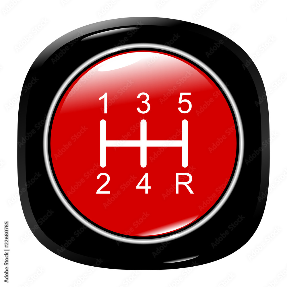 manual automobile lever of a gear change of 5 speeds manual automobile lever of a gear change of 5 speeds
