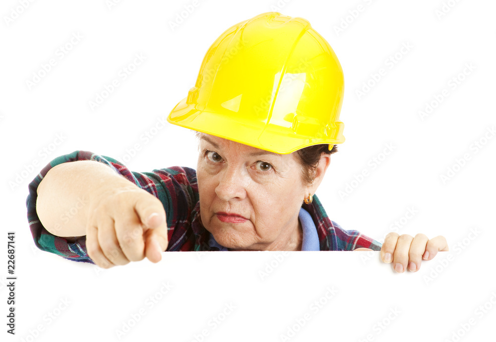 Construction Worker Warning Construction Worker Warning