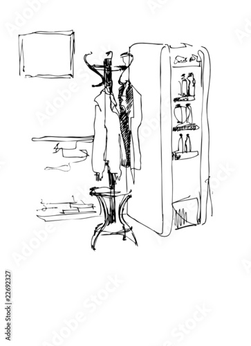 peg at a refrigerator