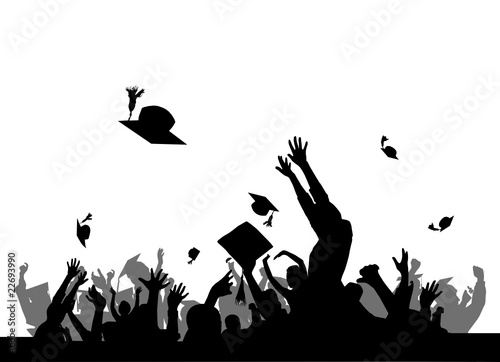 graduation party vector
