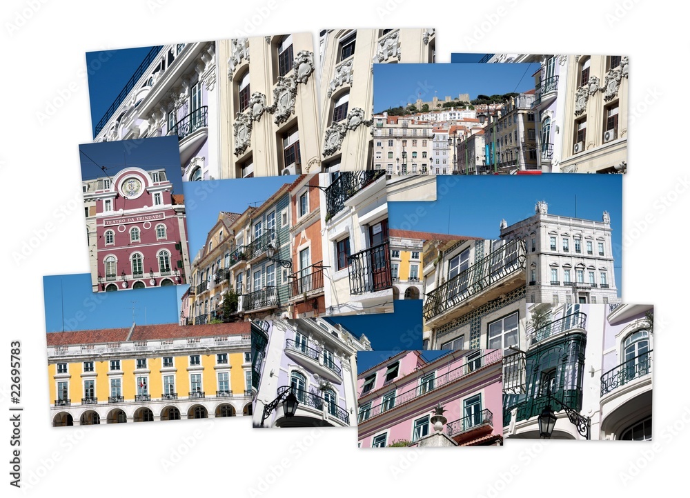 Façades d'immeubles à Lisbonne