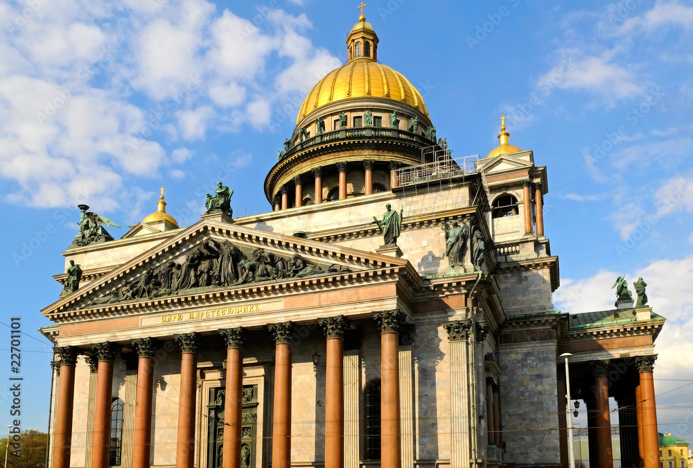 Saint Isaac's Cathedral in St. Petersburg, Russia