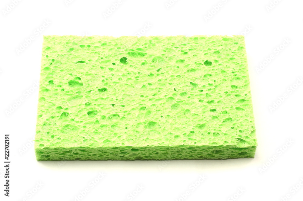 A Green Square Sponge