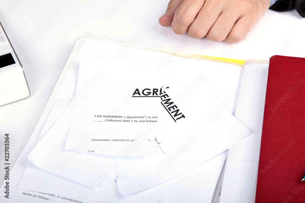 Agreement torn to shreds Agreement torn to shreds