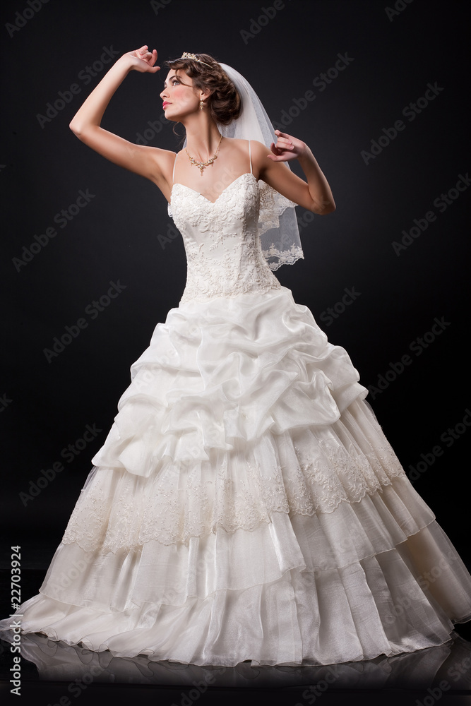 Fototapeta premium Young Beautiful Bride