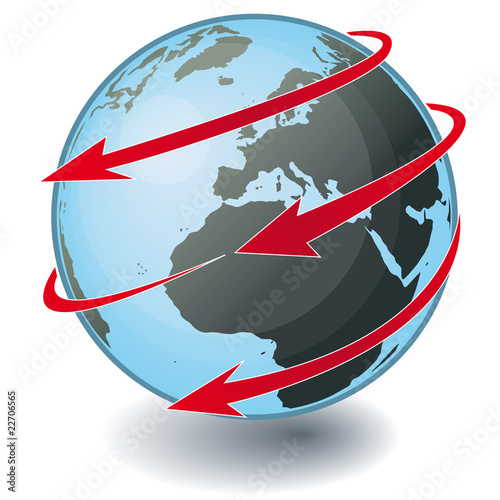 Принти на полотні Rotation de la Terre