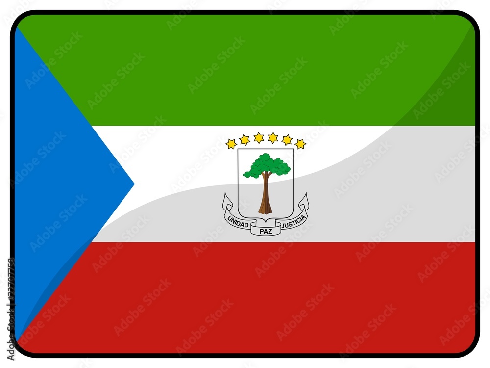 drapeau guinée équatoriale equatorial guinea flag Illustration