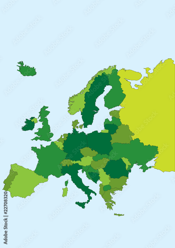 Fototapeta premium Europe map.
