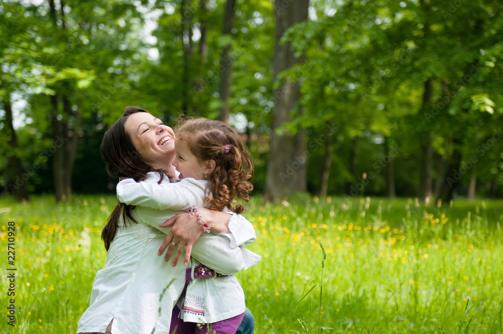 Mother spending happy time with her child Mother spending happy time with her child