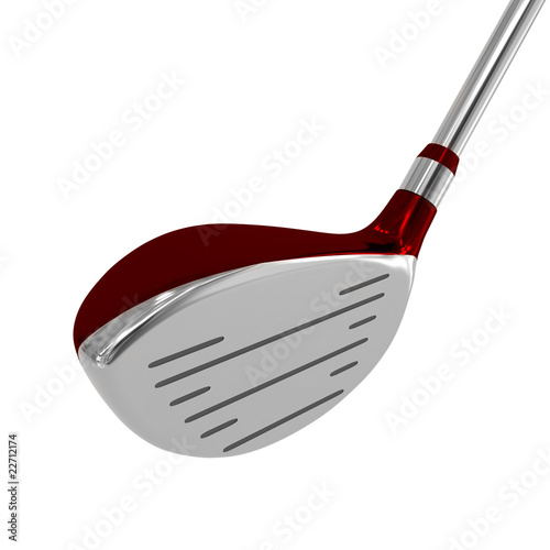 Slika na platnu One red brassy for golf 3d model