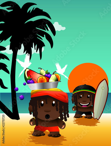 Beach character vector