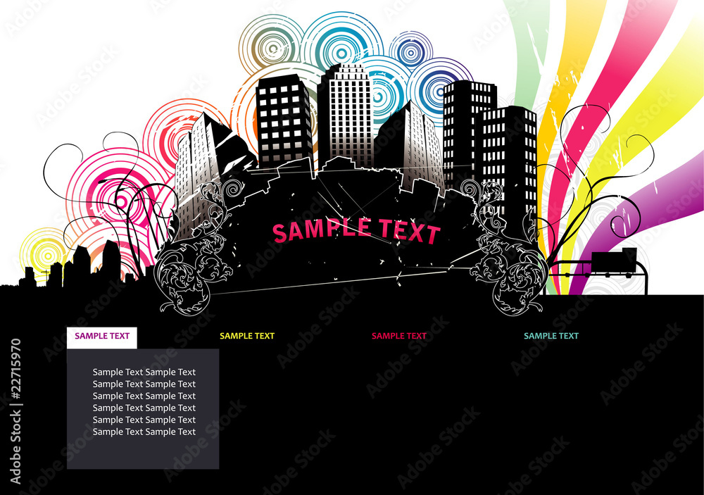 Fototapeta premium Sample text vector