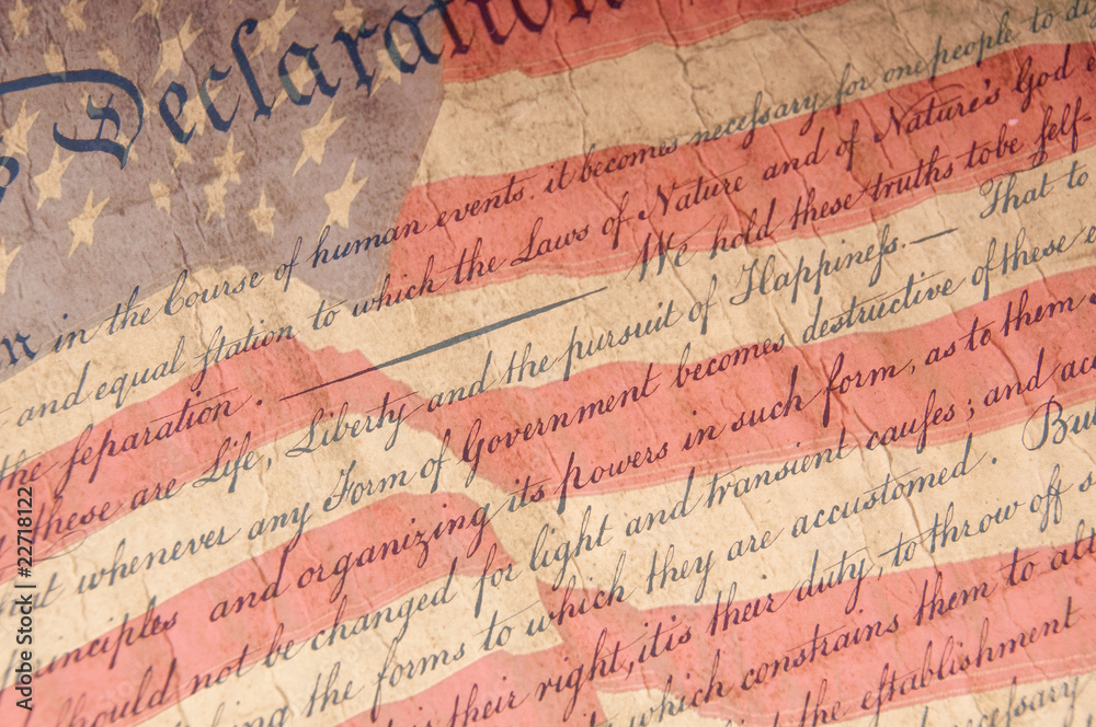 Obraz premium Declaration of Independence Close Up